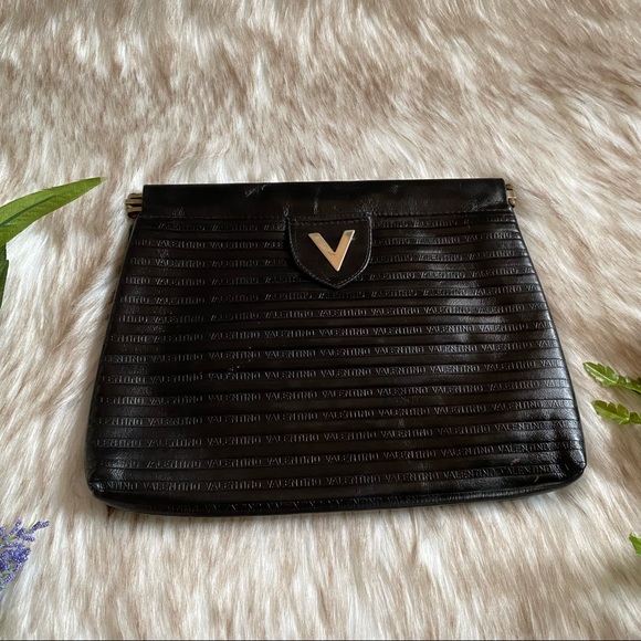 Mario Valentino Leather Clutch
